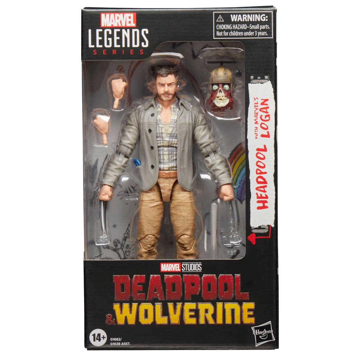 (PREVENTA) Deadpool & Wolverine Marvel Legends Headpool with Marvel's Logan