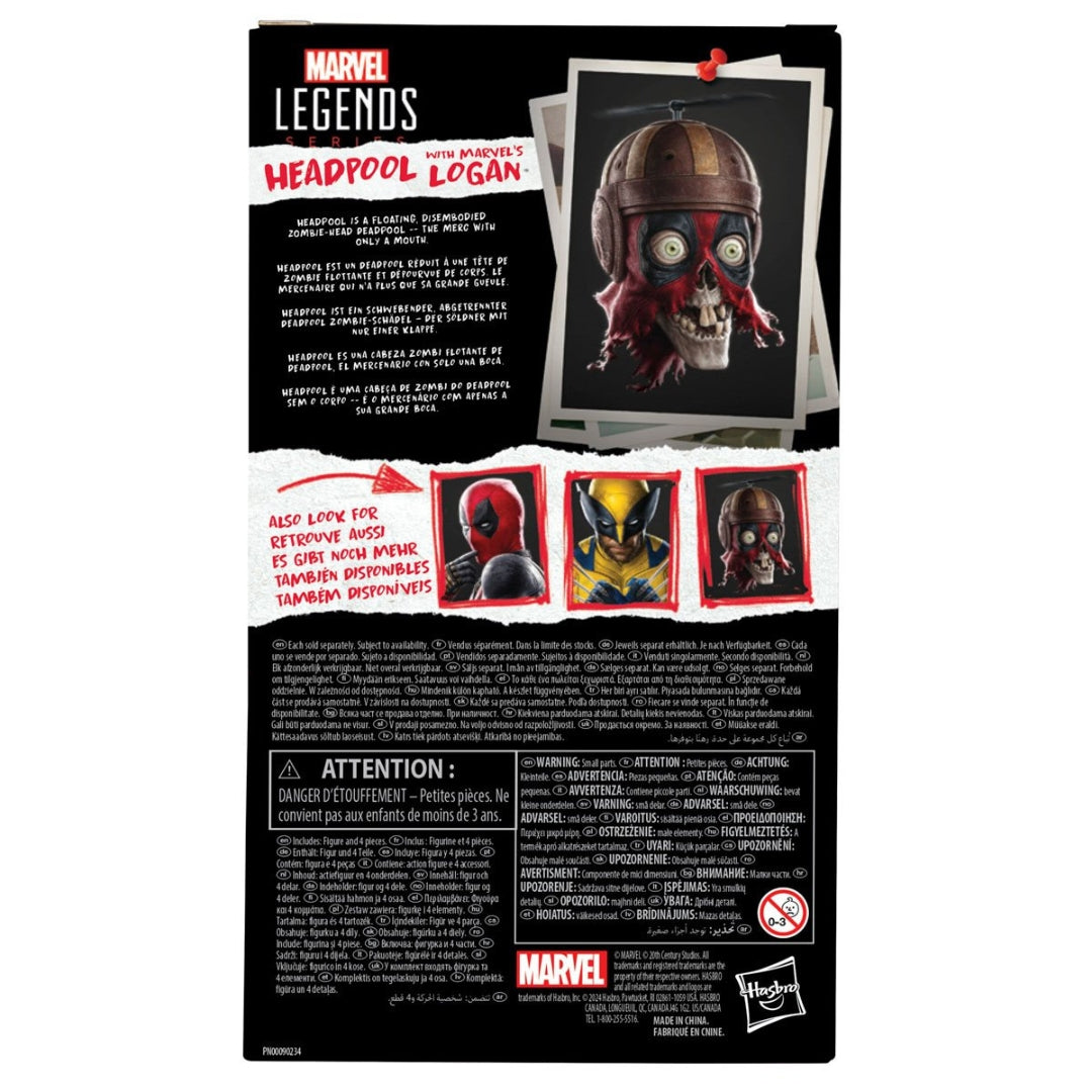 (PREVENTA) Deadpool & Wolverine Marvel Legends Headpool with Marvel's Logan